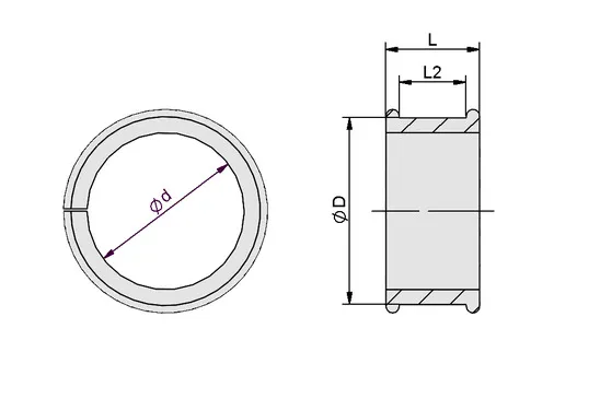 Монтажен елемент за маркуч (кръгъл) SCHL-AUFN 102x67 HMK-10.07.10.50035